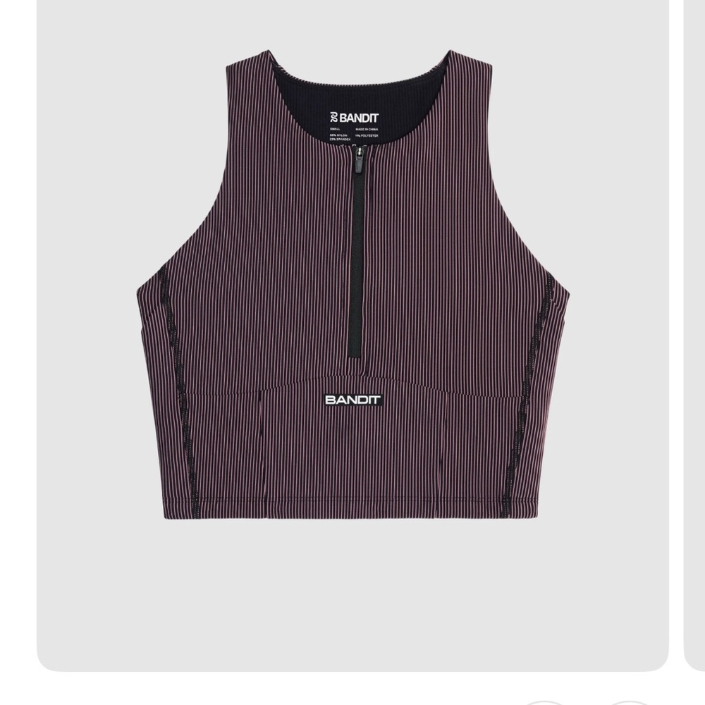 Bandit Zip Front Race Crop